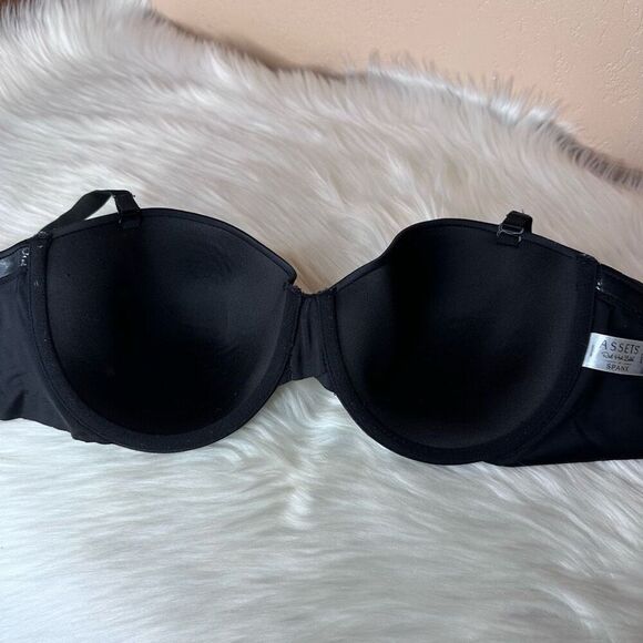 Spanx Red Hot Label Assets Black Lightly Padded Bra Size 36D - Picture 3 of 9